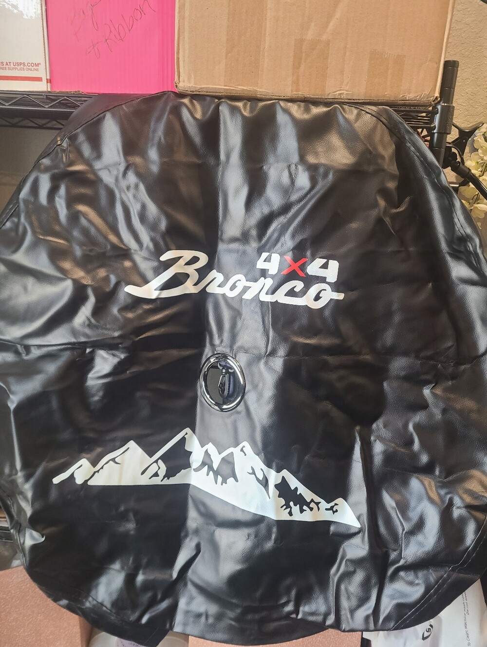 Bronco 4x4 Black Spare Tire Cover - Bronco Brand